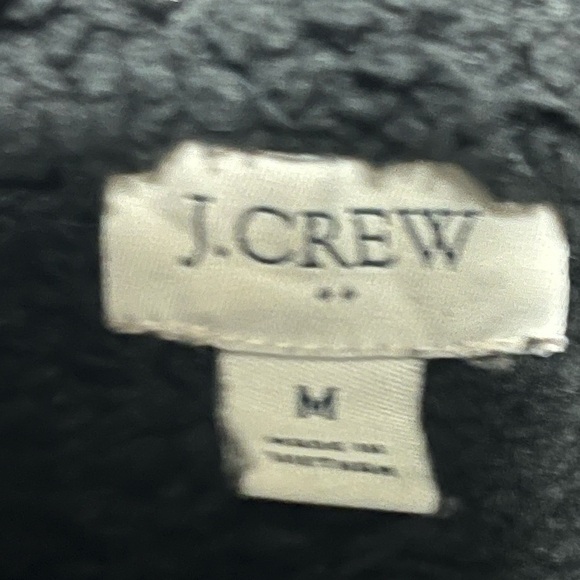 J crew 1/4 Snap Sherpa Size Medium - Picture 4 of 5